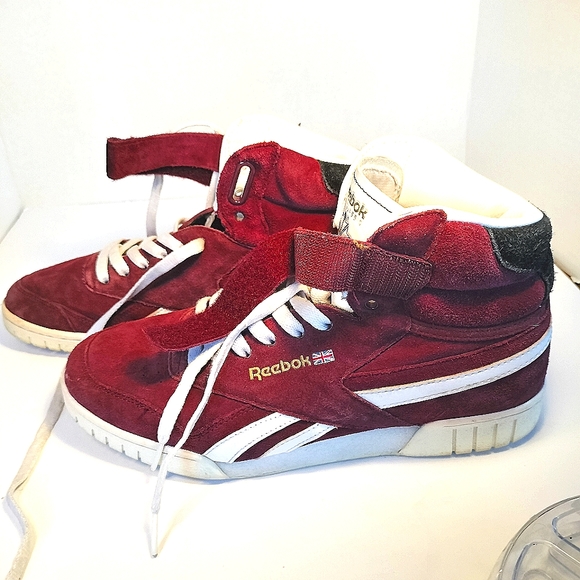 Reebok's EX-O high fit maroon classic high tops size men's 9. - Picture 3 of 8
